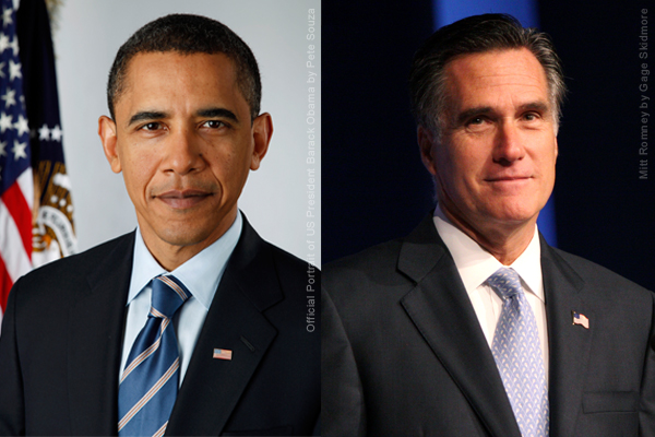 Image: Barack Obama vs Mitt Romney