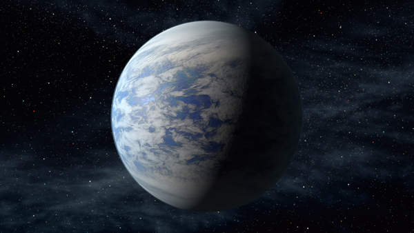 Image: Artist's rendition of Kepler 69c, habitable planet
